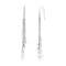 Sterling Silver Tassel Earrings with Polished Stars